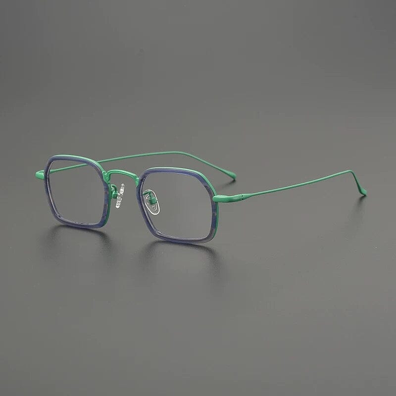 Gnine Ultralight Titanium Glasses Frame Rectangle Frames Southood Green