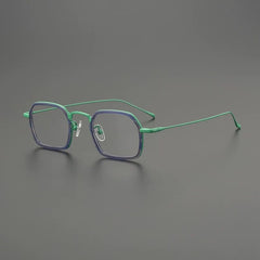 Gnine Ultralight Titanium Glasses Frame Rectangle Frames Southood Green