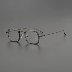Gnine Ultralight Titanium Glasses Frame Rectangle Frames Southood Leopard