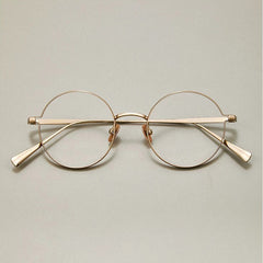 Mel Round Titanium Eyeglasses Frame