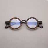 Greg Retro Round Glasses Frame Round Frames Southood Leopard