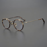 Hadwin Vintage Acetate Round Glasses Frame Round Frames Southood Leopard
