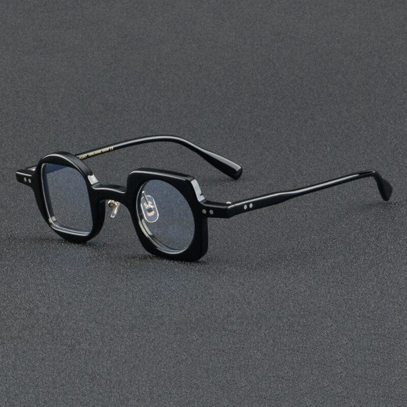 Hagly Vintage Acetate Glasses Frame Geometric Frames Southood Black
