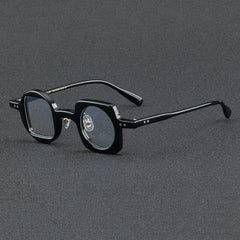 Hagly Vintage Acetate Glasses Frame Geometric Frames Southood Black