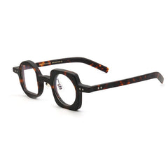 Hagly Vintage Acetate Glasses Frame Geometric Frames Southood Dark Leopard