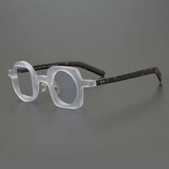 Hagly Vintage Acetate Glasses Frame Geometric Frames Southood Matte clear