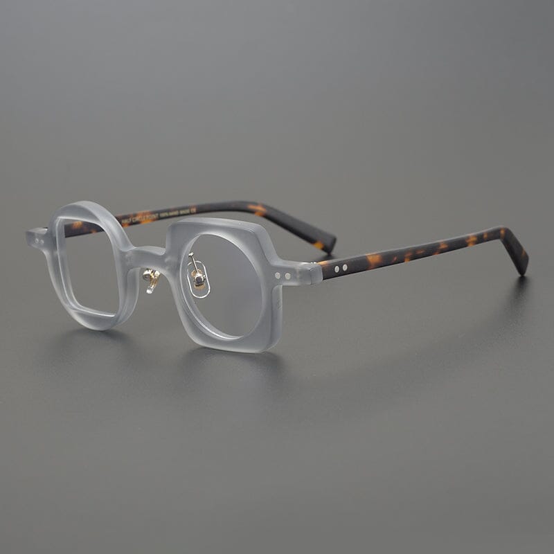 Hagly Vintage Acetate Glasses Frame Geometric Frames Southood Matte gray