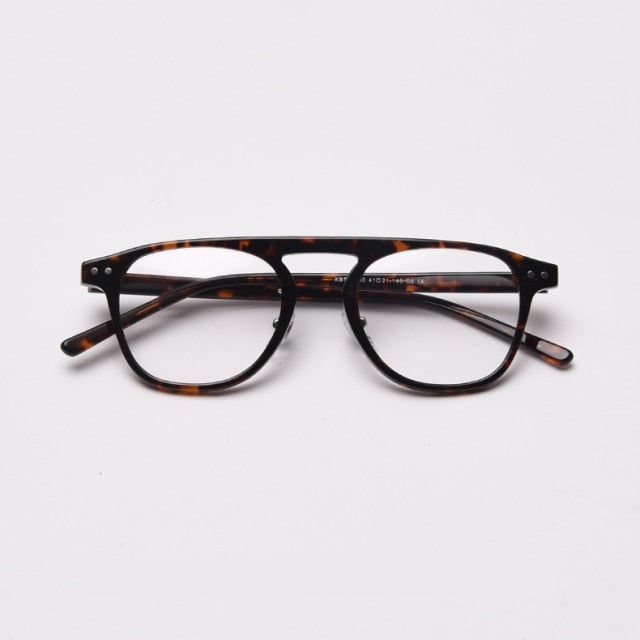 Hal Vintage Upscale Acetate Optical Glasses Frame Geometric Frames Southood Leopard
