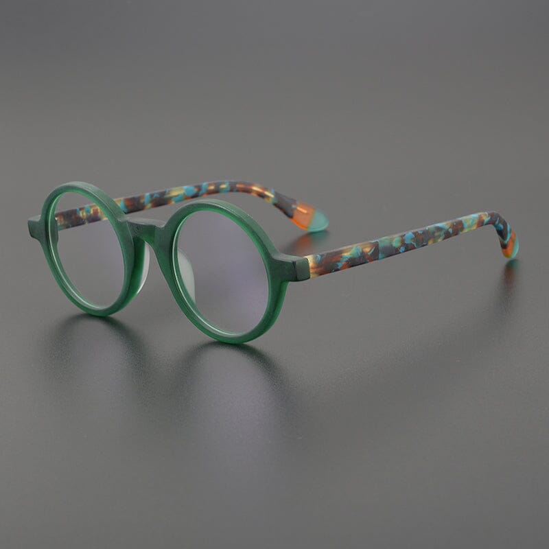 Hall Round Acetate Glasses Frame Round Frames Southood Green