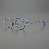 Hearne Polygon Titanium Glasses Frame Geometric Frames Southood Purple Green