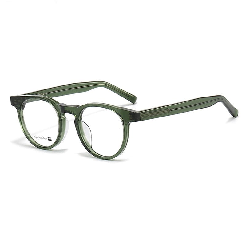 Hyde Vintage Acetate Glasses Frame Round Frames Southood Green