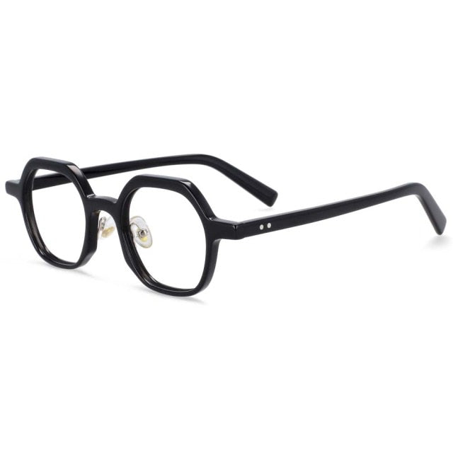 Ira Retro Acetate Optical Glasses Frame Rectangle Frames Southood Black