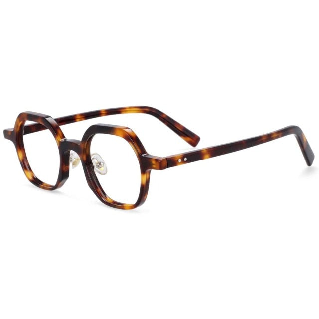 Ira Retro Acetate Optical Glasses Frame Rectangle Frames Southood Leopard