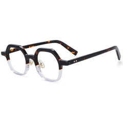 Ira Retro Acetate Optical Glasses Frame Rectangle Frames Southood Leopard clear