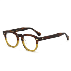 Jacqui Gradient Acetate Glasses Frame Rectangle Frames Southood Brown Green