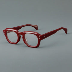 Jam Retro Acetate Glasses Frame Rectangle Frames Southood Red