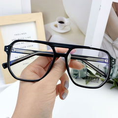 Janice Vintage Glasses Frame Geometric Frames Southood C1 black clear