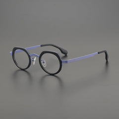Jasper Titanium Acetate Glasses Frame Geometric Frames Southood Blue