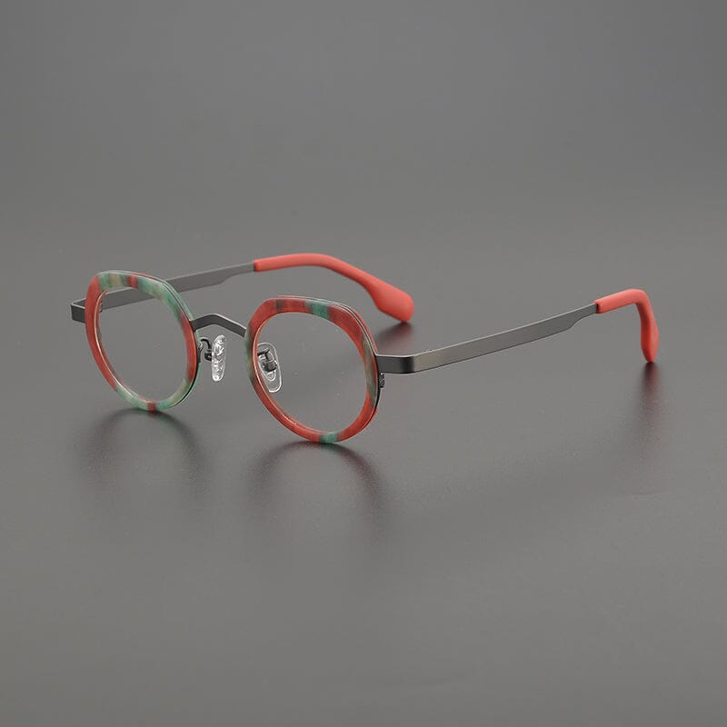 Jasper Titanium Acetate Glasses Frame Geometric Frames Southood Gun