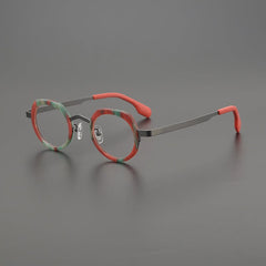Jasper Titanium Acetate Glasses Frame Geometric Frames Southood Gun