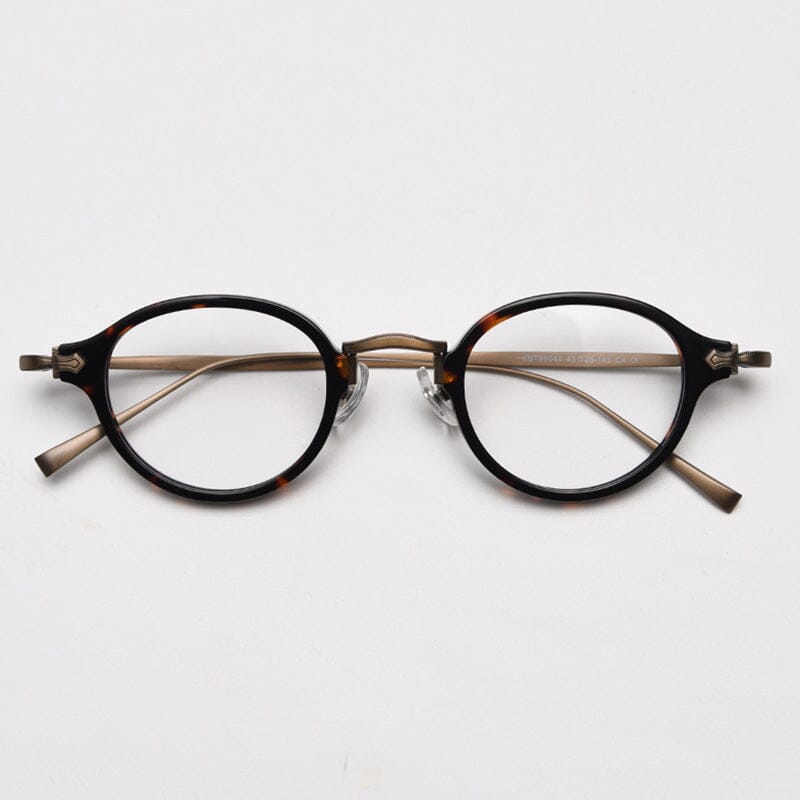Jayme Vintage Oval Glasses Frame oval frame Southood Leopard