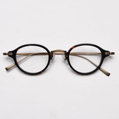 Jayme Vintage Oval Glasses Frame oval frame Southood Leopard
