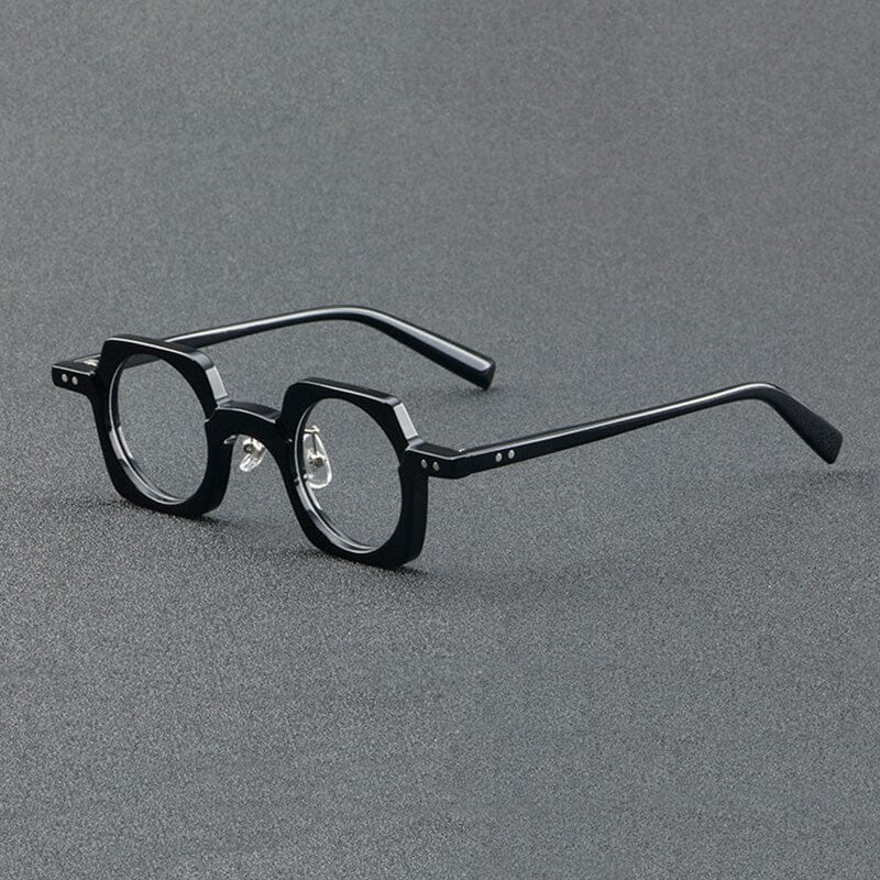 Jed Retro Punk Acetate Optical Glasses Frame Geometric Frames Southood C1Black
