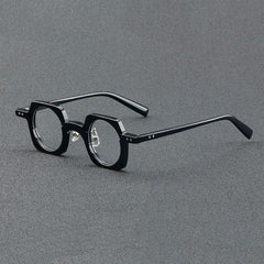 Jed Retro Punk Acetate Optical Glasses Frame Geometric Frames Southood C1Black