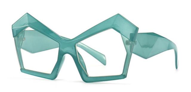 Jenny Oversized Irregular Square Glasses Frame Geometric Frames Southood