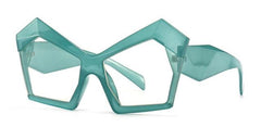 Jenny Oversized Irregular Square Glasses Frame Geometric Frames Southood