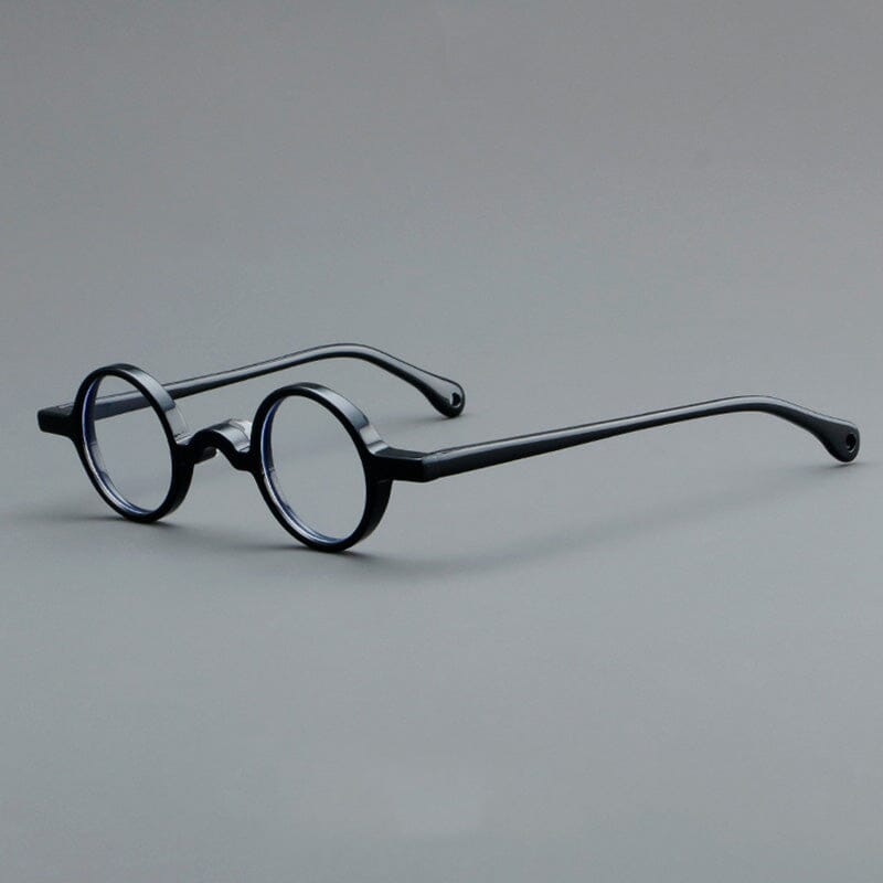 Jim Small Round Acetate Glasses Frame Round Frames Southood Black