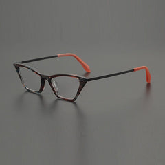 Jo Retro Acetate Eyeglasses Frame Cat Eye Frames Southood Brown Black