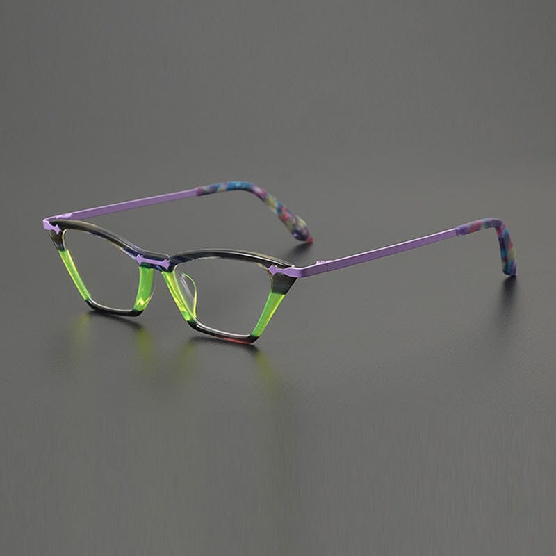 Jo Retro Acetate Eyeglasses Frame Cat Eye Frames Southood Purple