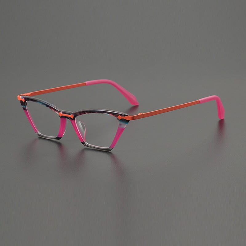 Jo Retro Acetate Eyeglasses Frame Cat Eye Frames Southood Red