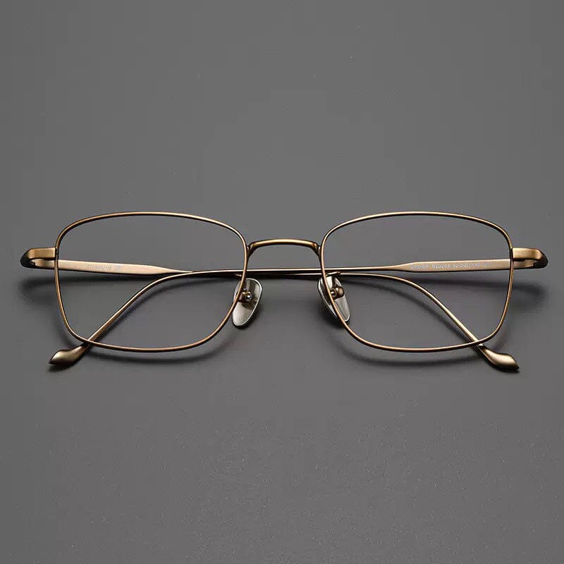 Johnny Vintage Titanium Eyeglasses Frame Rectangle Frames Southood Bronze