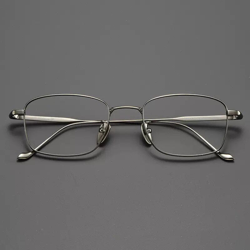 Johnny Vintage Titanium Eyeglasses Frame Rectangle Frames Southood Gun