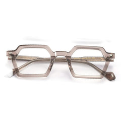 Joli Retro Rectangle Glasses Frame Geometric Frames Southood Grey