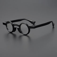 Kaeli Round Acetate Eyeglasses Frame Round Frames Southood Black