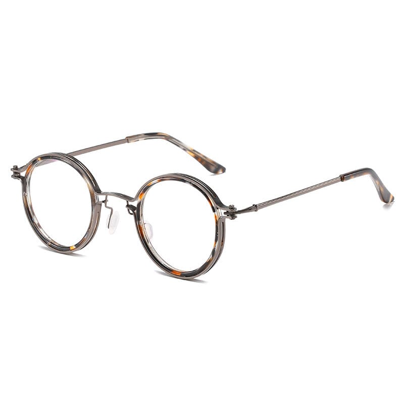 Kay Retro Round Optical Metal Glasses Frame Round Frames Southood Floral