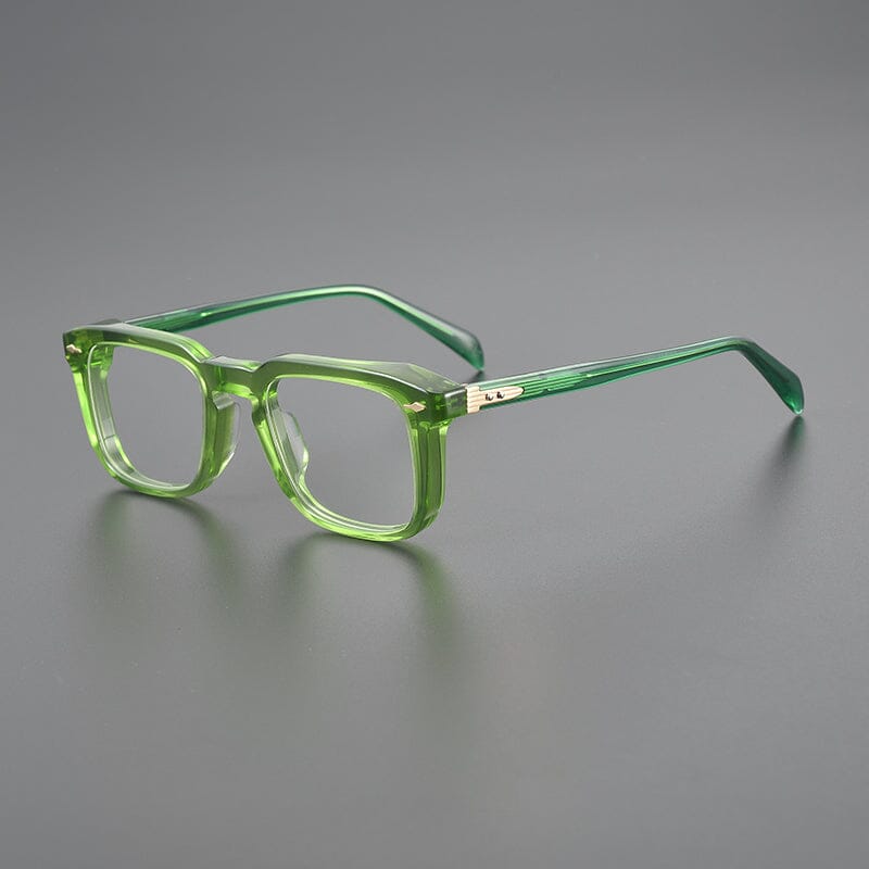 Keane Retro Rectangle Glasses Frame Rectangle Frames Southood Green
