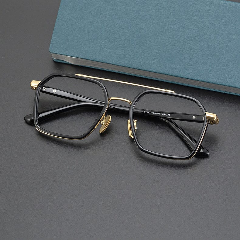 Keller Ultralight Vintage Double Bridge Titanium Glasses Frame Aviator Frames Southood