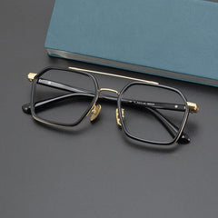 Keller Ultralight Vintage Double Bridge Titanium Glasses Frame Aviator Frames Southood