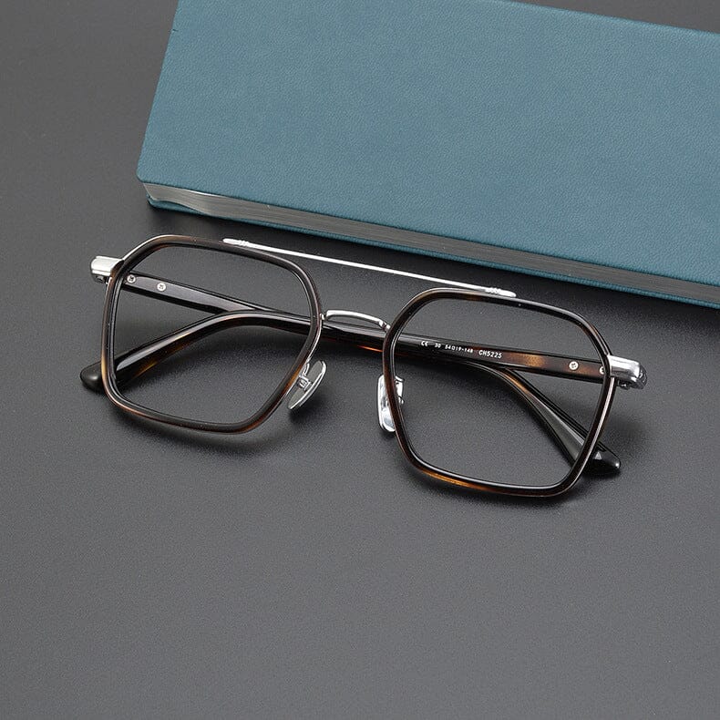 Keller Ultralight Vintage Double Bridge Titanium Glasses Frame Aviator Frames Southood