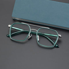 Keller Ultralight Vintage Double Bridge Titanium Glasses Frame Aviator Frames Southood