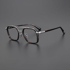 Keller Ultralight Vintage Double Bridge Titanium Glasses Frame Aviator Frames Southood Tortoiseshell