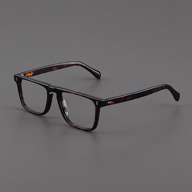 Kev Retro Acetate Optical Glasses Frame Rectangle Frames Southood Leopard