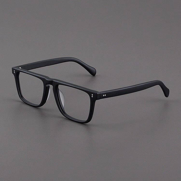 Kev Retro Acetate Optical Glasses Frame Rectangle Frames Southood Matte Black