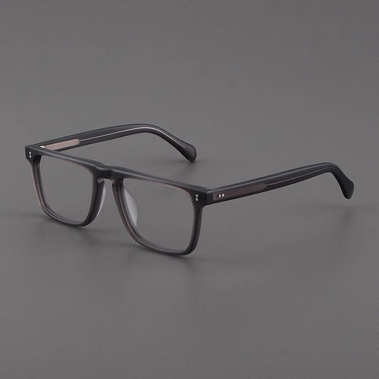 Kev Retro Acetate Optical Glasses Frame Rectangle Frames Southood Matte Gray