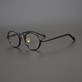 Kin Vintage Acetate Round Glasses Frame Round Frames Southood Black-Round