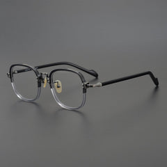 Kin Vintage Acetate Round Glasses Frame Round Frames Southood Gray-Square